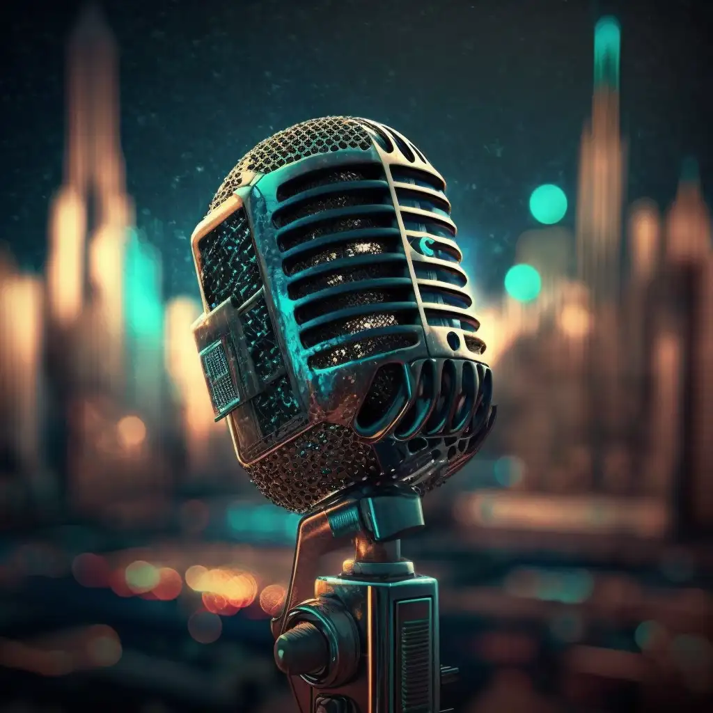 cyberpunk style mic